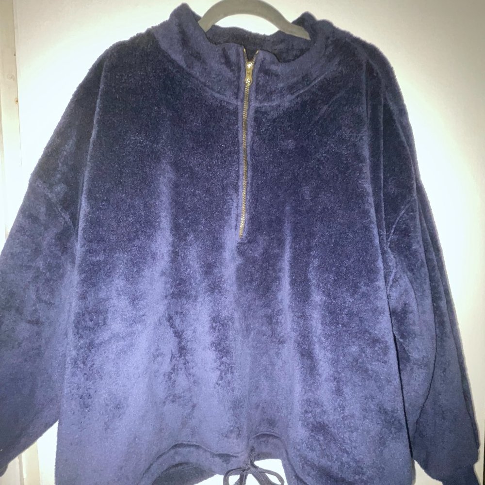 Blue Cropped Sweater